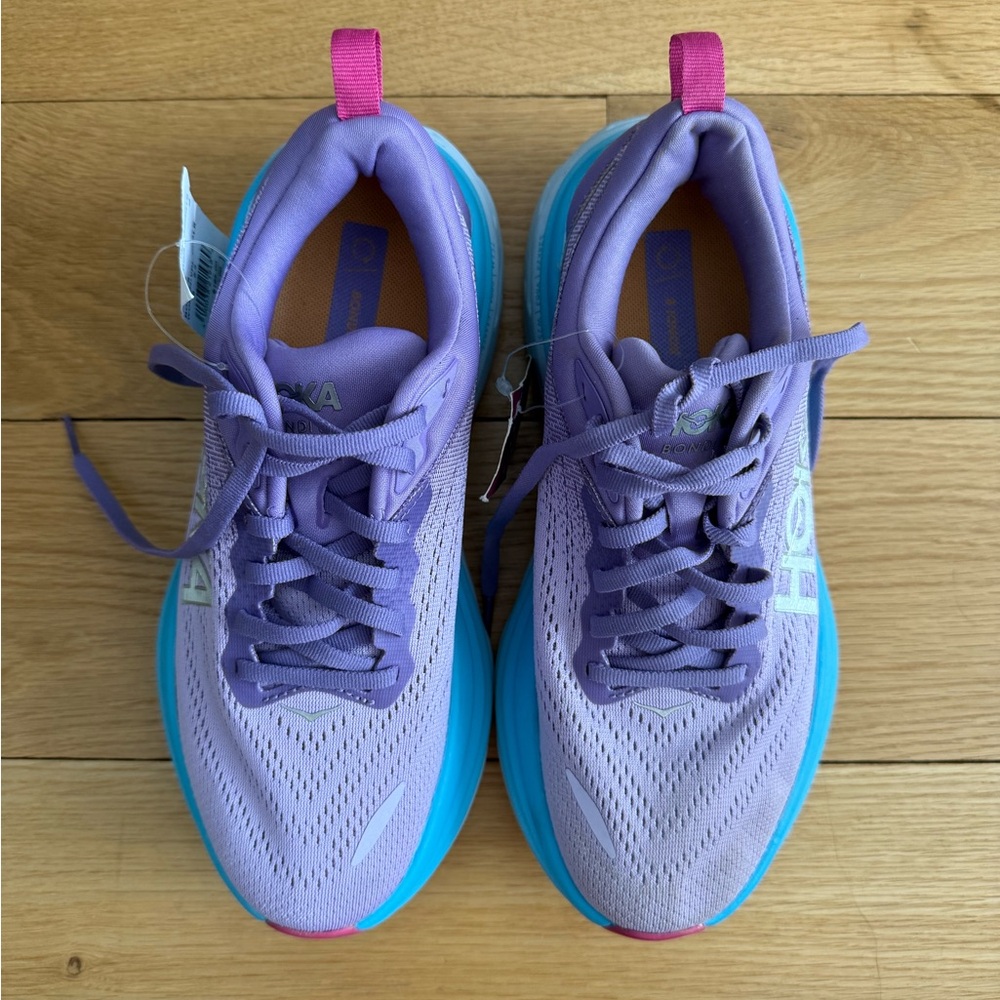 NWT Hoka Bondi 8 Chalk Violet.